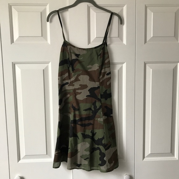 Denim and Supply Co. Camo Spaghetti Strap Dress - Picture 1 of 5
